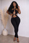 Zigzag Halter Jumpsuit