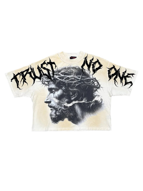 Rare Peace Trust No One Crop Tee