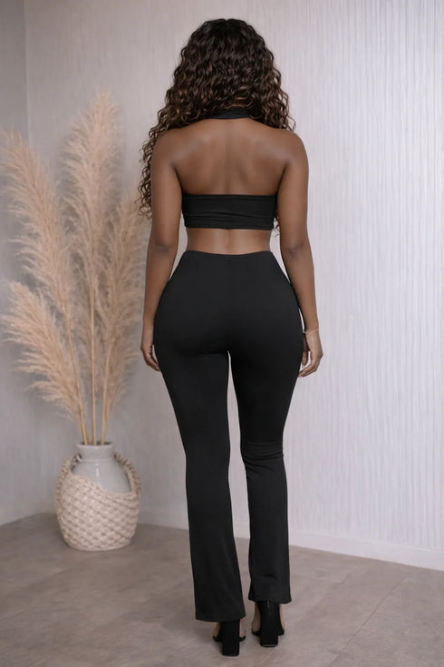 Zigzag Halter Jumpsuit