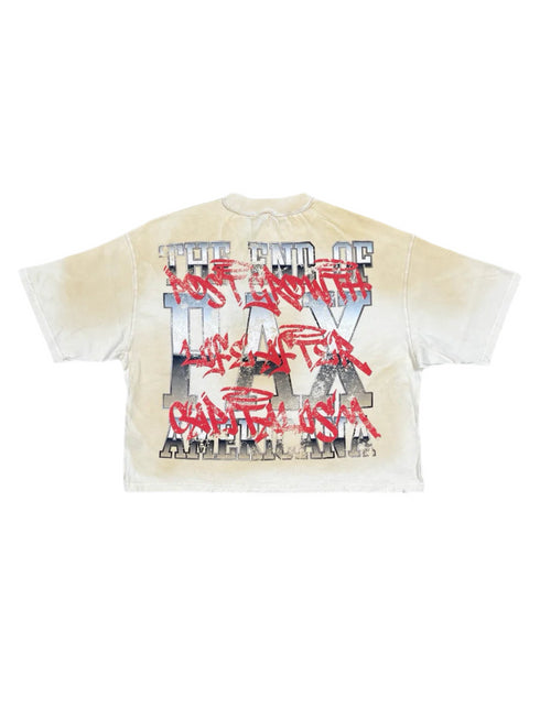 Rare Peace Trust No One Crop Tee