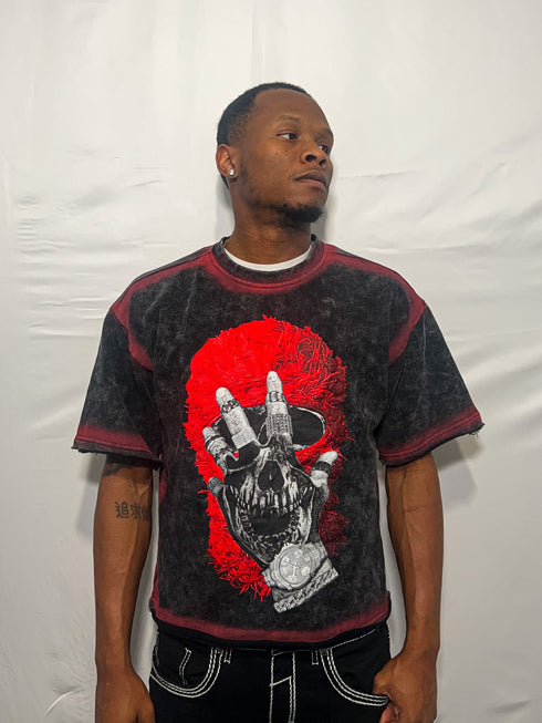 Red Skully Trapper Shirt